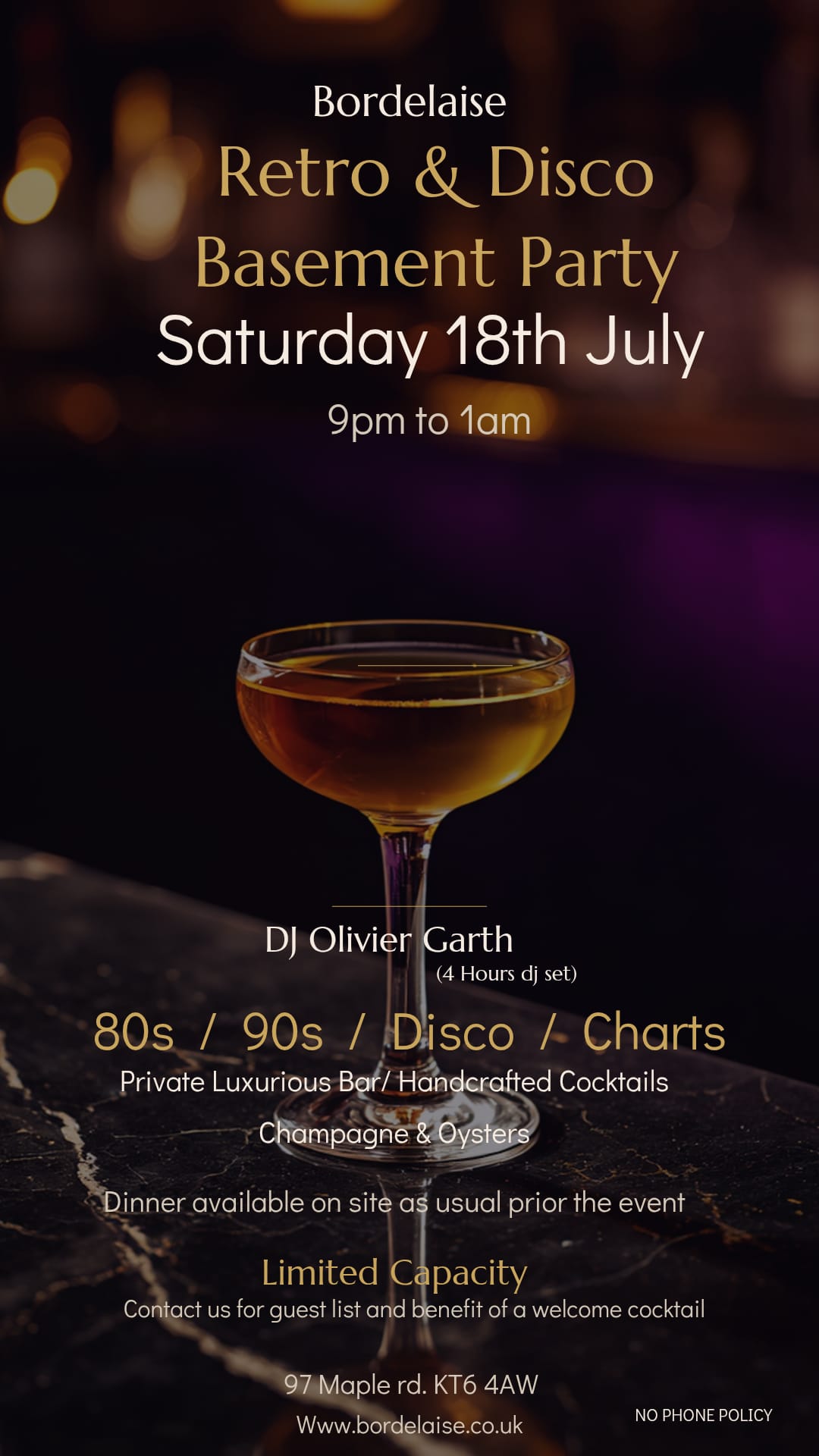 Disco DJ Night 18th July